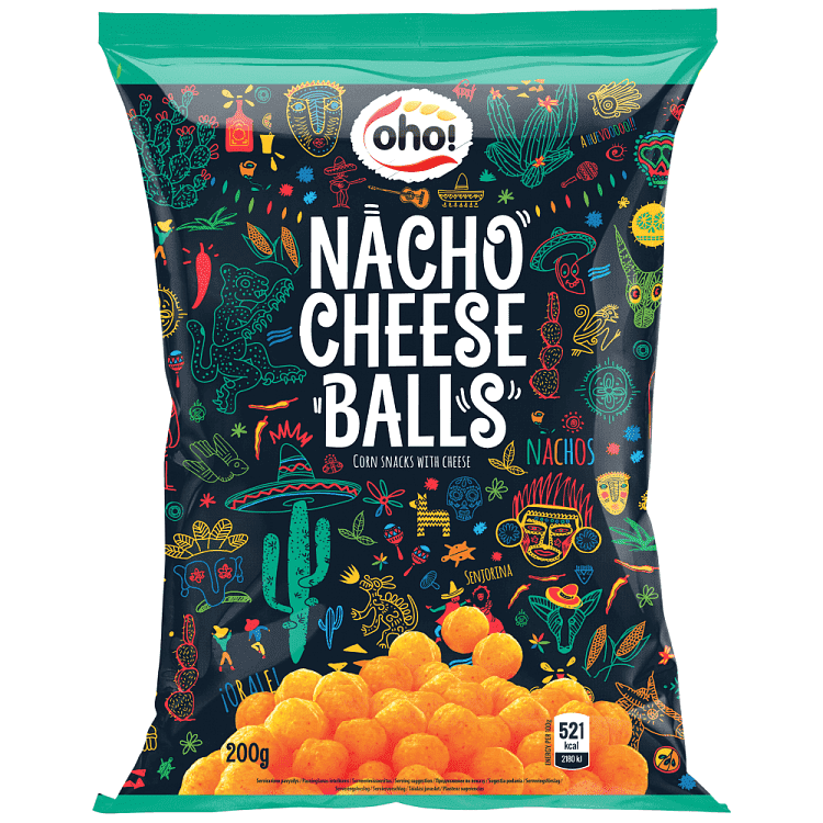 Oho Nacho Cheese Balls 200gr