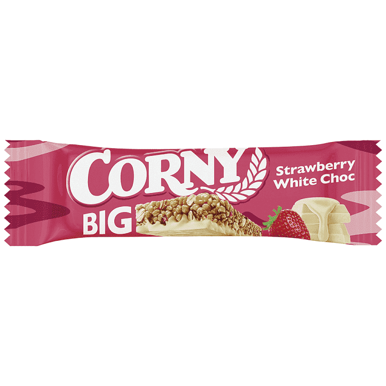 Corny Strawberry White Choco Bar 40gr