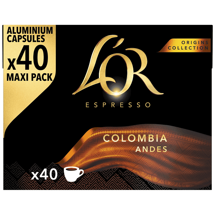 L'OR Κάψουλες Espresso Colombia Συμβατές Με Μηχανές Nespresso* 40τεμ