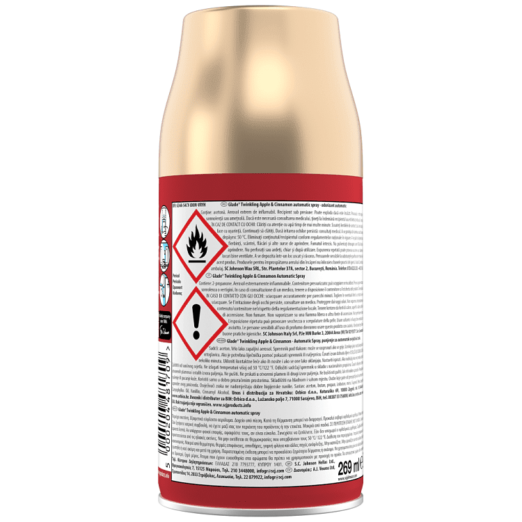 Glade Automatic Spray Refill Twinkling Apple & Cinnamon 269ml