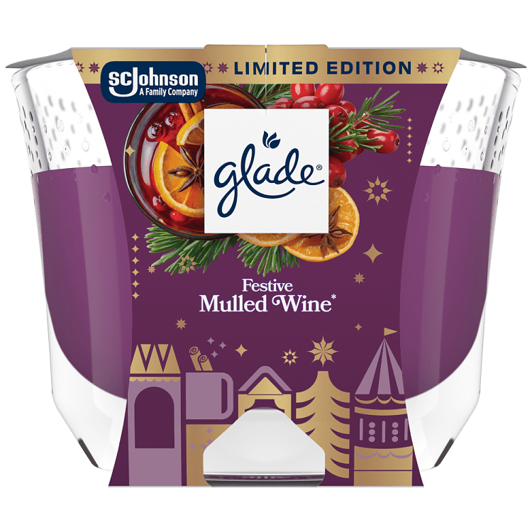Glade Large Candle Mulled Wine 204gr