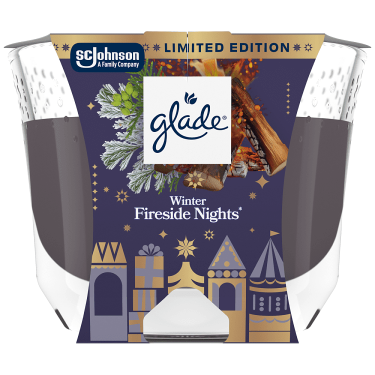 Glade Large Candle Market Fireside Nights 204gr