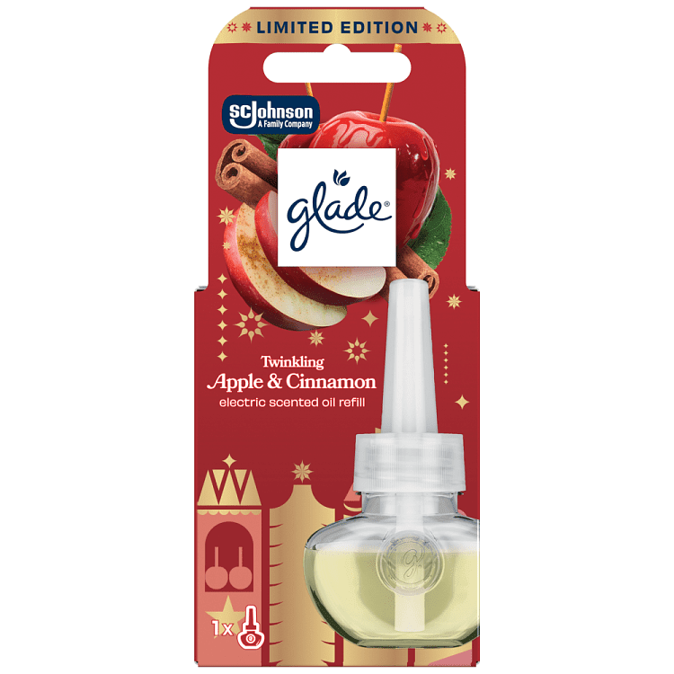 Glade Electric Scented Refill Twinkling Apple&Cinnamon 19ml