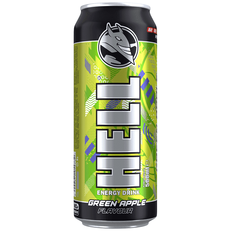 Hell Energy Drink Green Apple 500ml