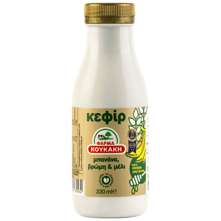 Κουκάκη Κεφίρ Μπανάνα Βρώμη Μέλι 330ml