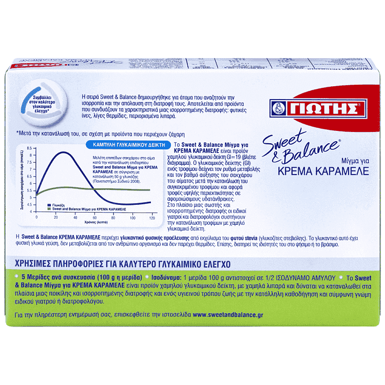 Γιώτης Sweet & Balance Κρέμα Καραμελέ 114gr