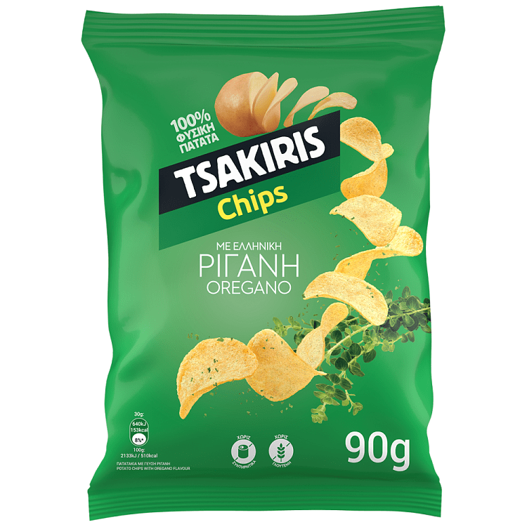 Tsakiris Chips Με Ρίγανη 90gr