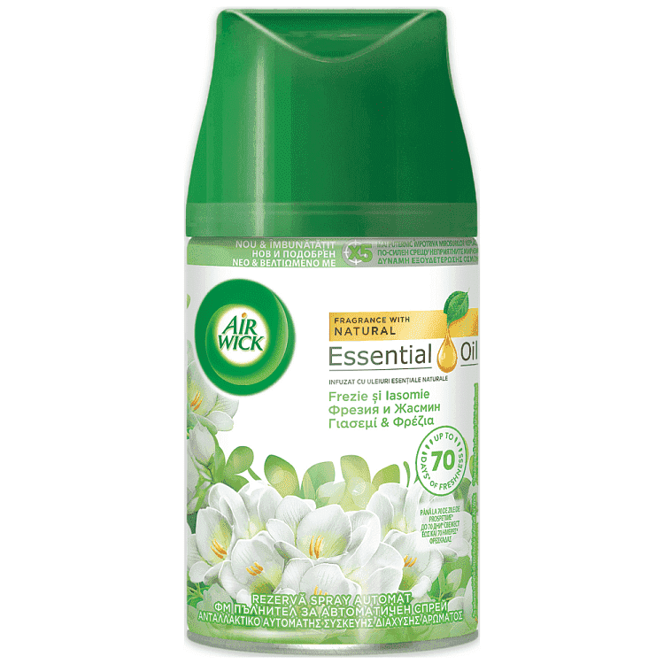 Airwick Freshmatic Ανταλλακτικό Αποσμητικό Χώρου Freesia & Jasmine 250ml