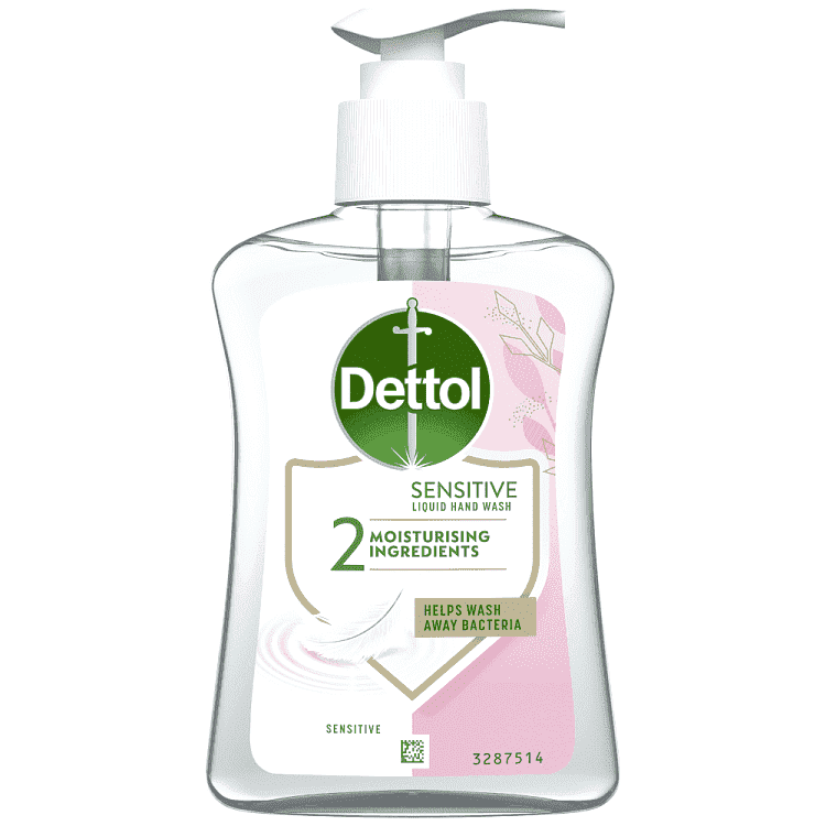 Dettol Αντιβακτηριδιακό Υγρό Κρεμοσάπουνο Με Αντλία Sensitive 250ml