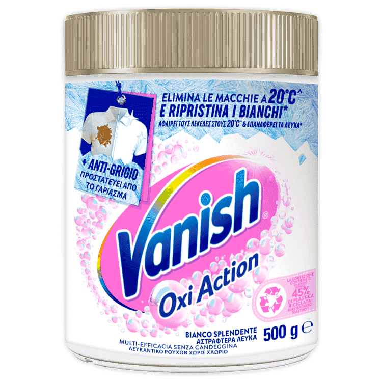 Vanish Kαθαριστικό Λεκέδων Σκόνη White 500gr