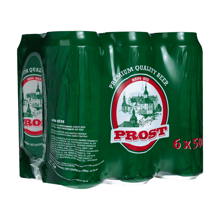 Prost Μπιρα Κουτί 500ml 6τεμ