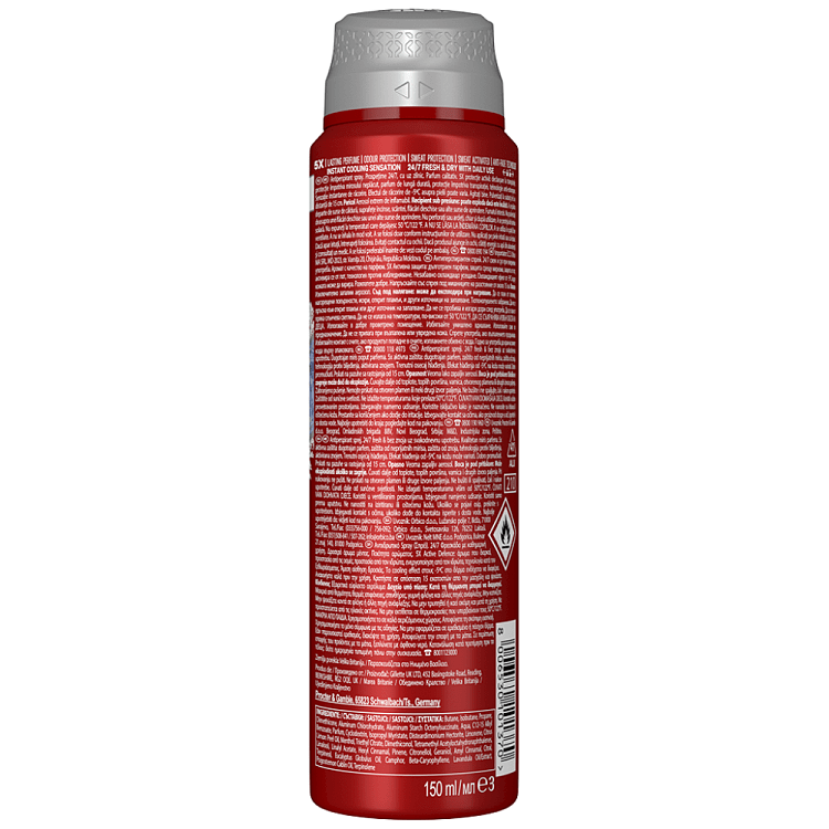 Old Spice Deo Αποσμητικό Σπρευ Σώματος Cold Spice 150ml