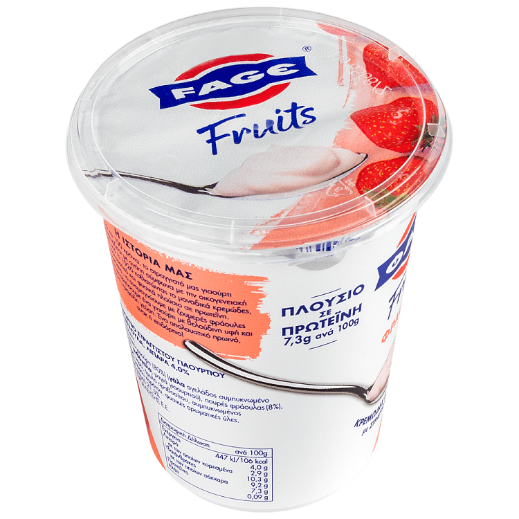 Φαγε Fruits Επιδόρπιο Στραγγιστού Γιαουρτιού Φράουλα 380gr