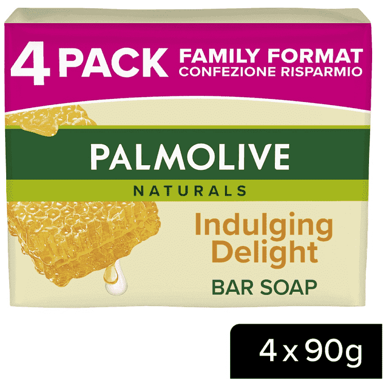 Palmolive Milk & Honey Σαπούνι 4x90gr