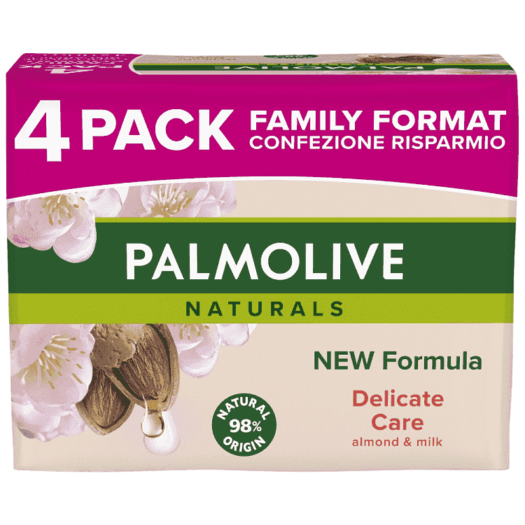 Palmolive Almond Milk Σαπούνι 4x90gr