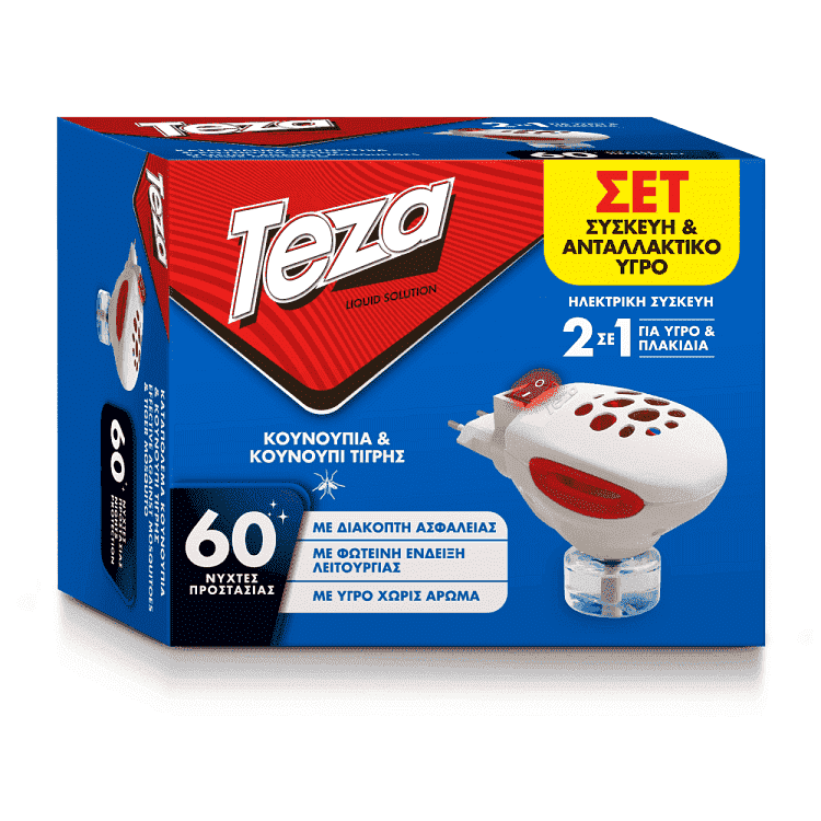 Teza Εντομ/κή Συσκευή 2 Σε 1 Δώρο Ανταλλακτικό για 60 Νύχτες
