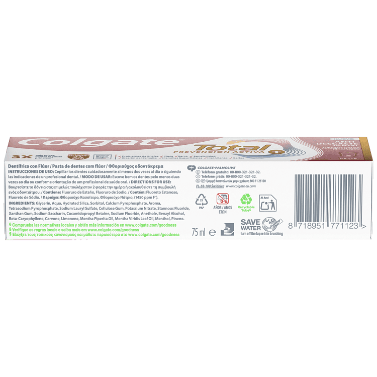 Colgate Οδοντόκρεμα Total Αctive Prevention Plus 75ml