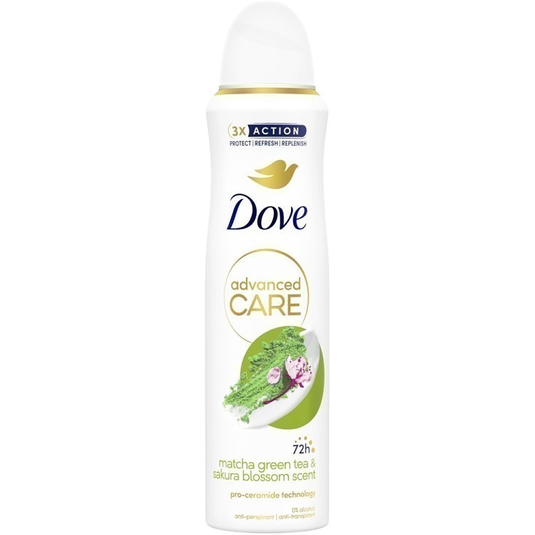 Dove Αποσμητικό Σωμ. Spray Advanced Care Mat 150ml