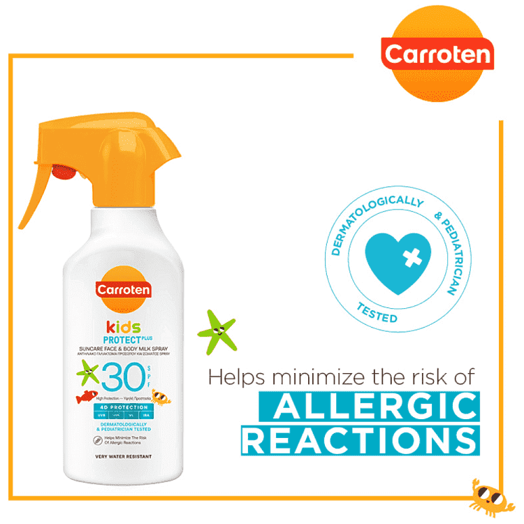 Carroten Kids Αντηλιακό Γαλάκτωμα Σπρευ Trigger SPF30 270ml