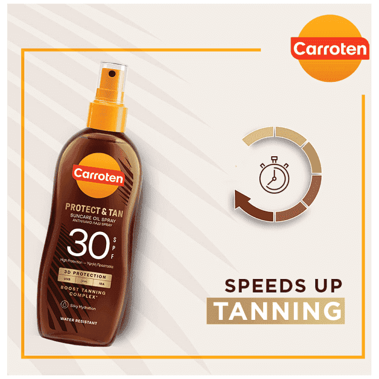 Carroten Αντιλιακό Λάδι Σπρέυ SPF3O 150ml
