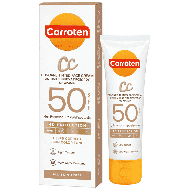Carroten CC Αντηλιακή Κρέμα Προσώπου SPF50 50ml