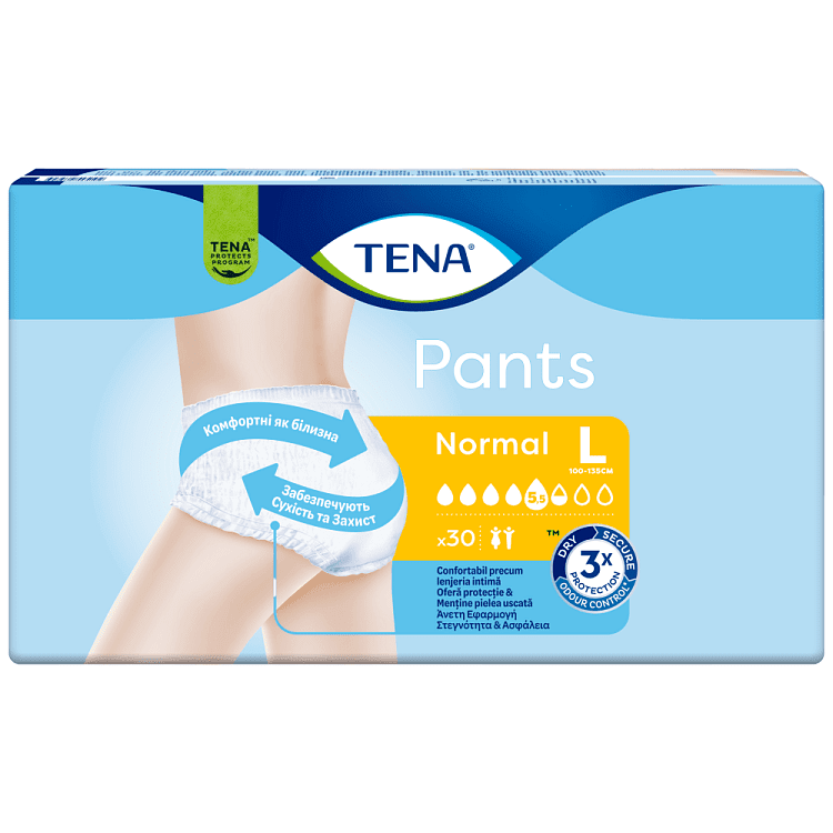Tena Pants Original Normal Large Πάνες Ακράτειας 30τεμ