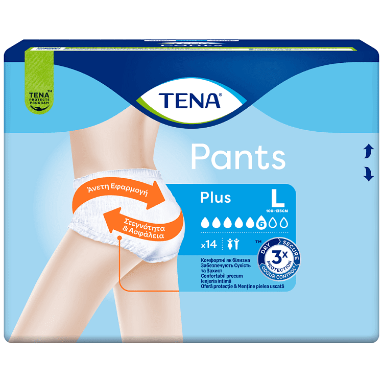 Tena Pants Plus Large Πάνες Ακράτειας 14τεμ