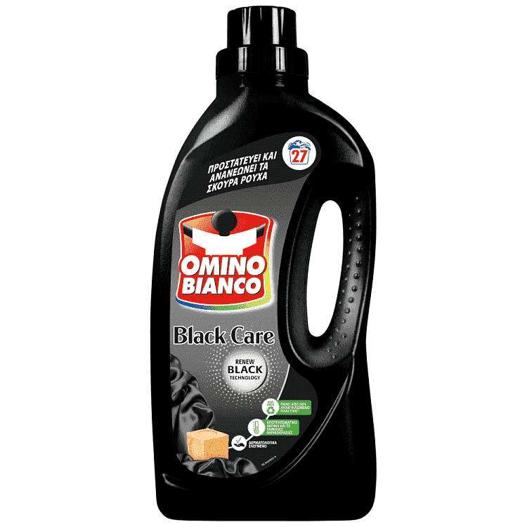 Omino Bianco Black Wash Απορρυπαντικό Πλυντηρίου Ρούχων Υγρό 27μεζ 1,485lt