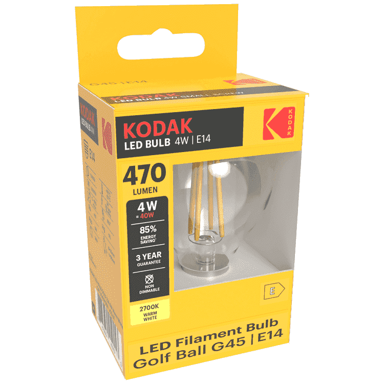 Kodak Λάμπα Πυρακτώσεως Clear Led G45 E14 4W