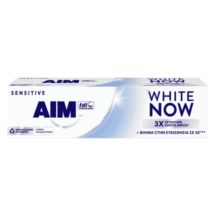 Aim White Now Οδοντόκρεμα Sensitive 75ml