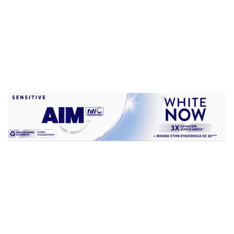 Aim White Now Οδοντόκρεμα Sensitive 75ml