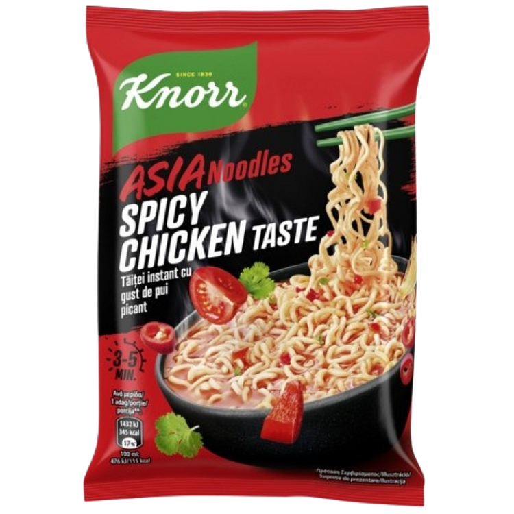 Knorr Noodles Πικάντικο Κοτόπουλο 73gr