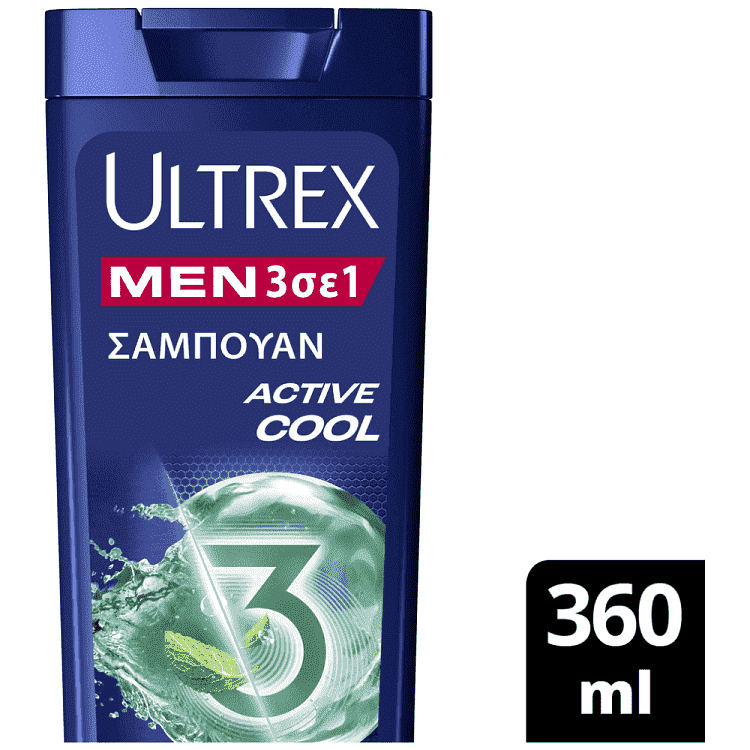 Ultrex 3 In 1 Σαμπουάν Act Cool 360ml