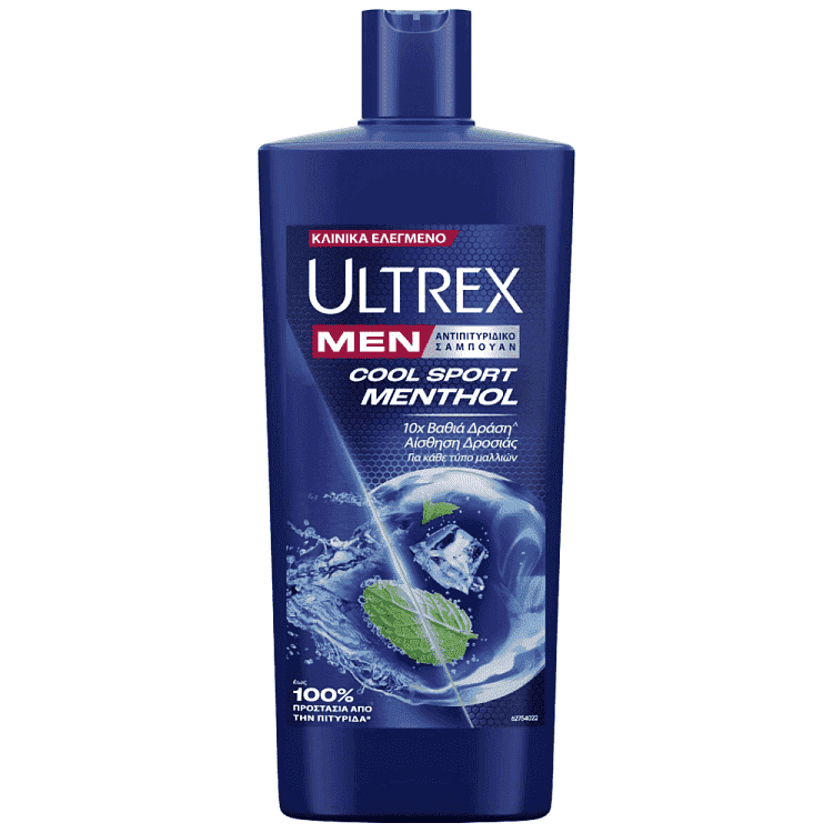 Ultrex Σαμπουάν Μενθόλη Deep Clean 610ml