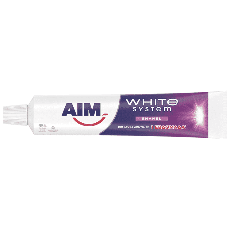 Aim Οδοντόκρεμα White System Enamel 75ml