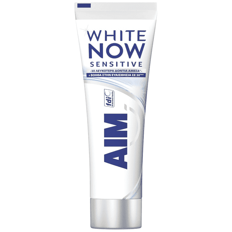 Aim White Now Οδοντόκρεμα Sensitive 75ml