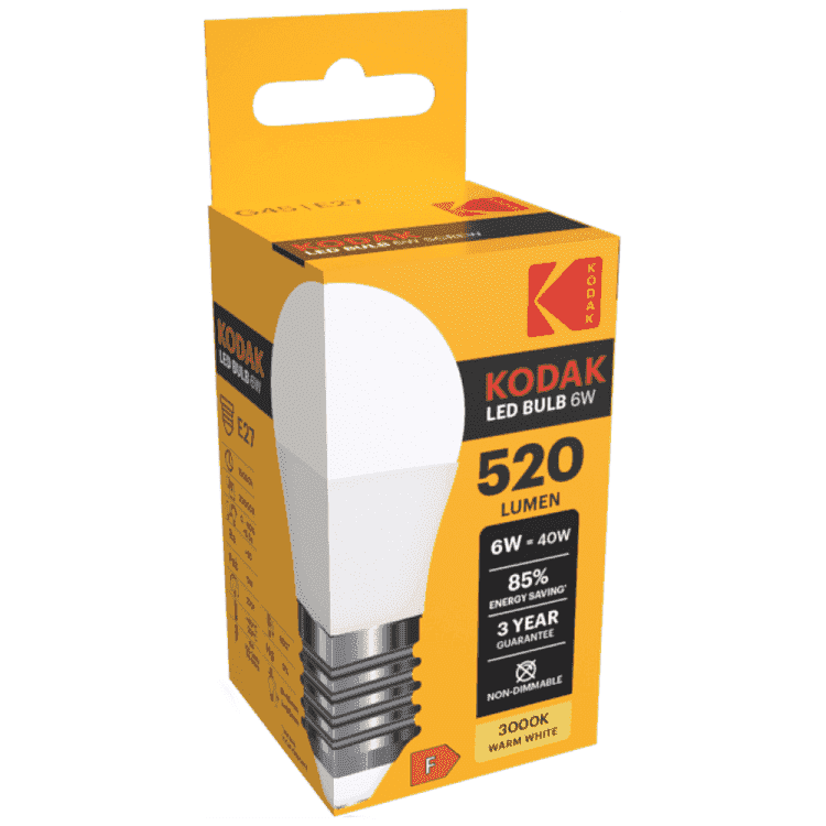 Kodak Λάμπα Led Warm G45 E27 6W