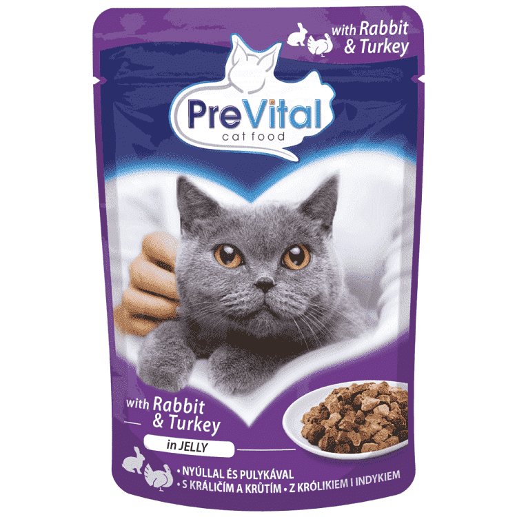 Prevital Υγρή Τροφή Γάτας Φακελάκια Mix 100gr 96τεμ