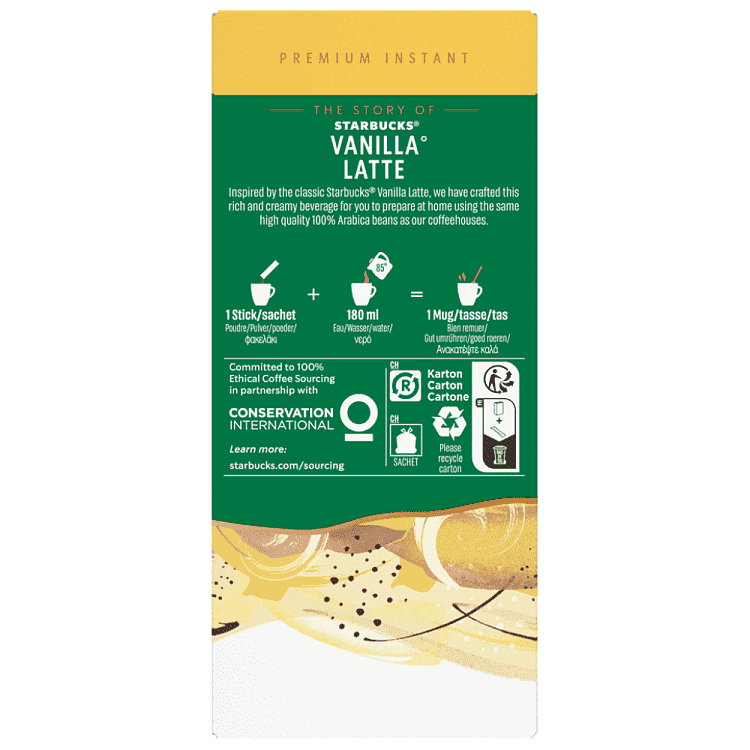 Starbucks Latte Vanilla Mix 107.5gr