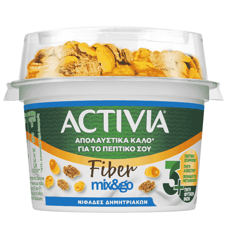 Activia Fiber Mix & Νιφάδες Δημητριακών 163gr