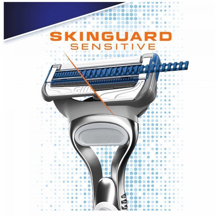 Gillette Skinguard Ξυριστική Μηχανή 2 Ανταλλακτικά