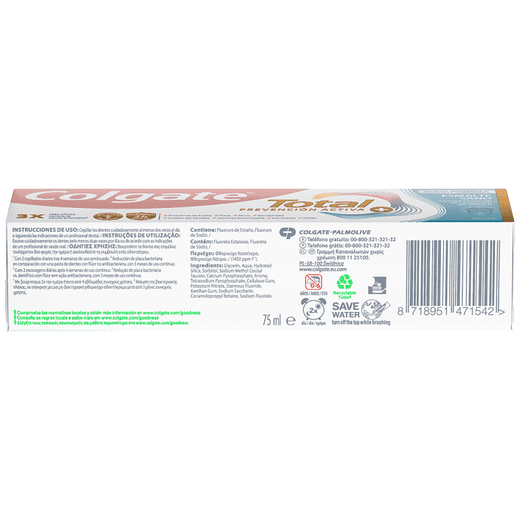 Colgate Οδοντόκρεμα Total Active Prevention Plus Gum 75ml