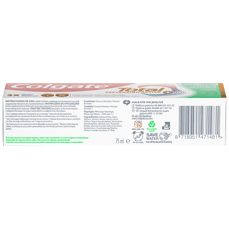 Colgate Οδοντόκρεμα Total Active Prevention Clean 75ml