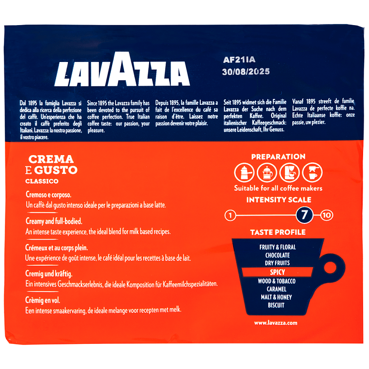 Lavazza Καφές Espresso Crema 2x250gr