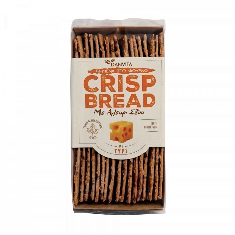 Crisp Bread Wheat Flat Με Τύρι 130gr