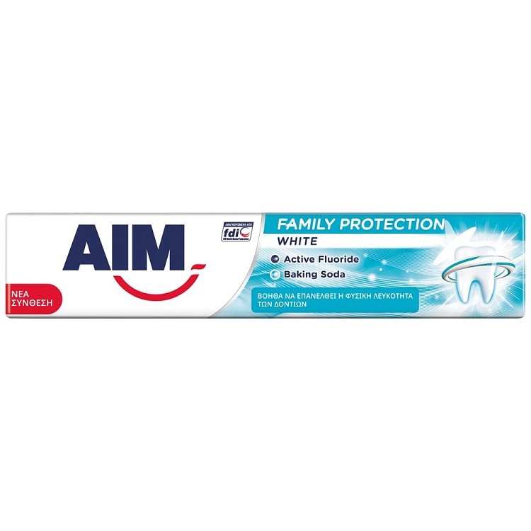 Aim Family Protect White Οδοντόκρεμα 75ml