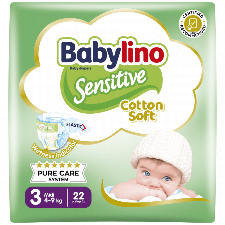 Babylino Sensitive Πάνες Νο3 (4-9Kg) 22τεμ
