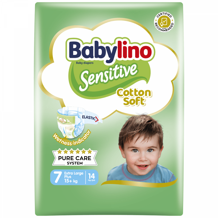 Babylino Sensitive Πάνες 14τεμ Νο7 (15+Kg)