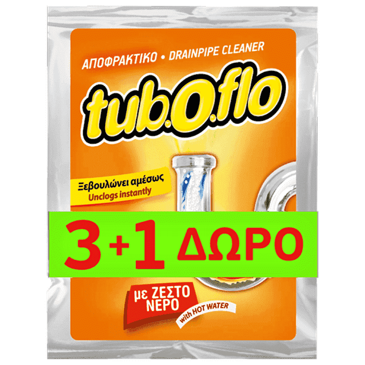 Tu-Bo-Flo Αποφρακτικό Με Ζεστό Νερό 60gr 3+1 Δώρο