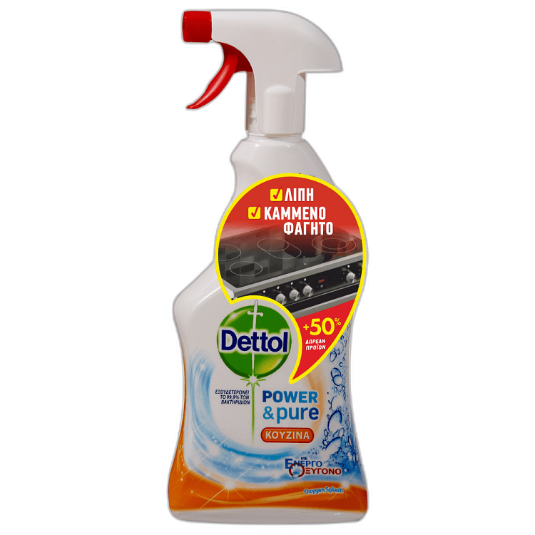 Dettol Kαθαριστικό Spray Κουζίνας 500ml+250ml Δώρο